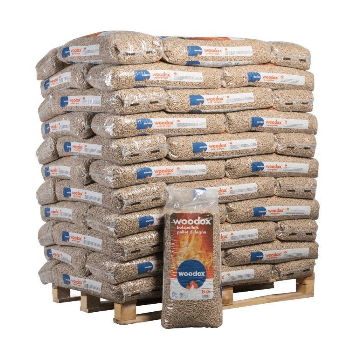 Woodox houtpellets ENplus A1 DINplus – 990 kg pallet